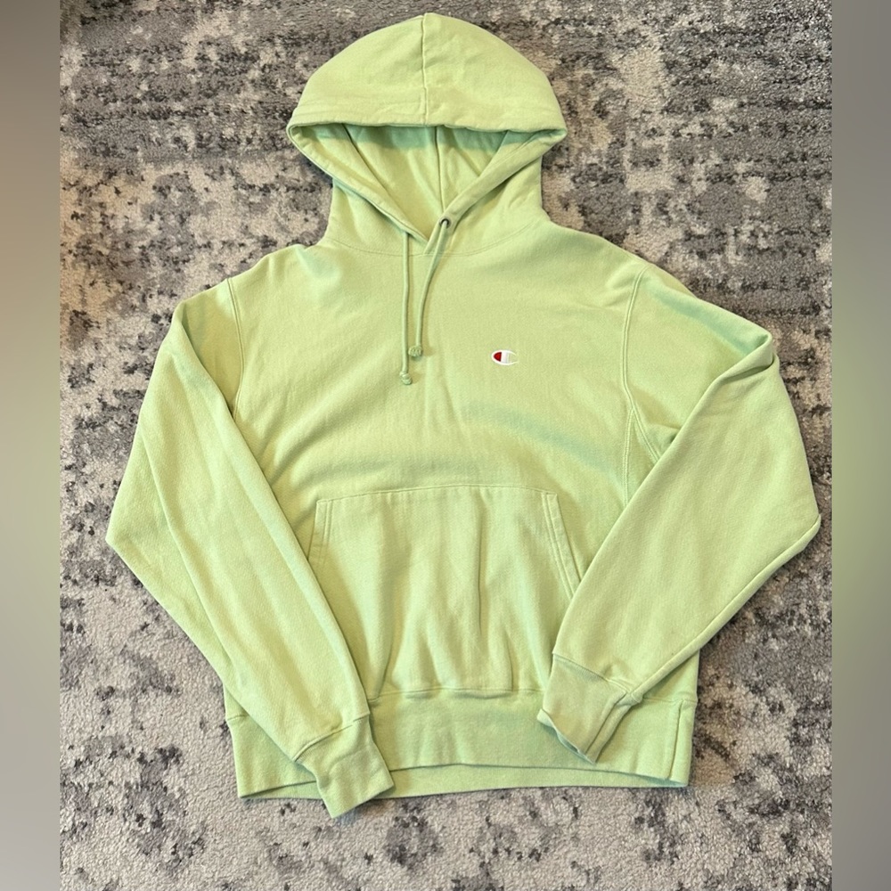 Women’s Champion Green Hooded Sweatshirt